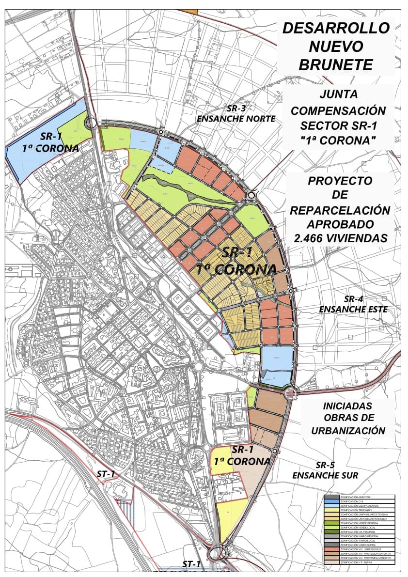 Plano Desarrollo Nuevo Brunete.